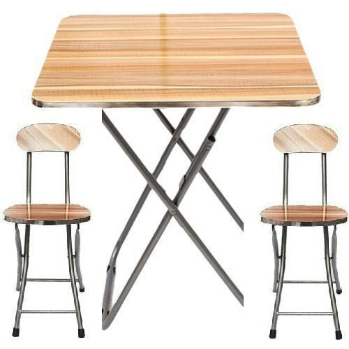 Ensemble 3 pièces 2 chaises et table pliable