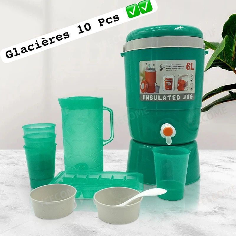 Ensemble glacière 6L ~ 10 pcs