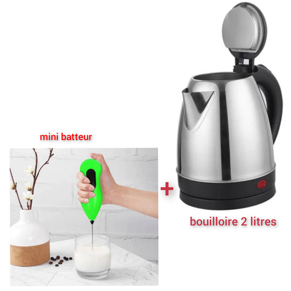 mini batteur plus bouilloire 2 litres